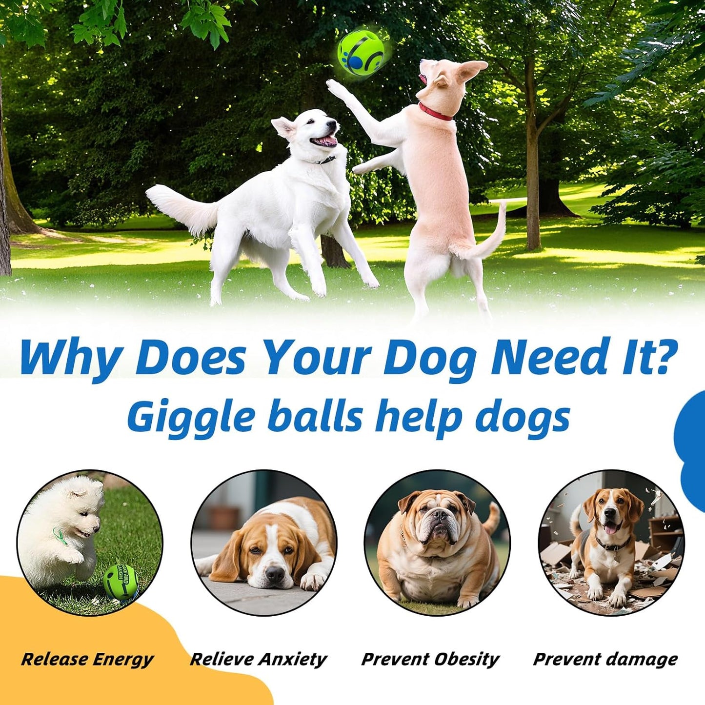 Interactive Dog Training Ball
