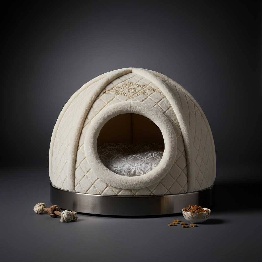 CozyPaws Tent Nest – All-Season Hideaway Bed for Dogs and Cats