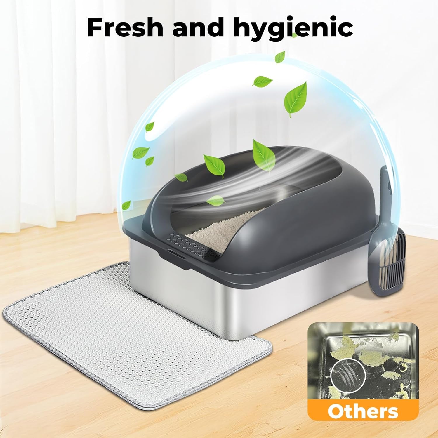 Stainless Steel Cat Litter Box