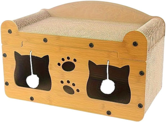 Cat Scratching Hideout Bed