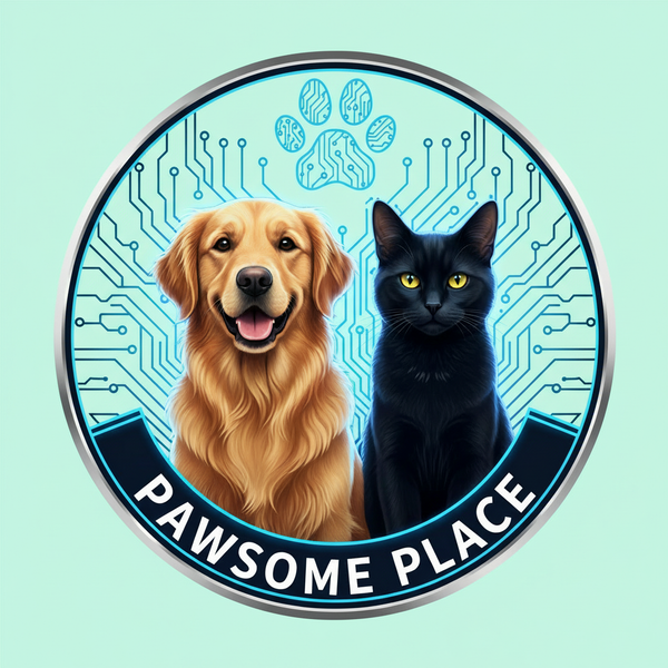 Pawsome Place Light Green Logo